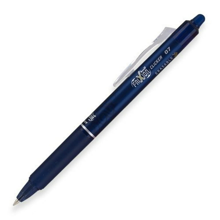 Pilot FriXion Clicker Erasable Gel Fine Point Pens, Navy Ink - Dozen