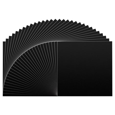 Matte Black Permanent Vinyl for Cricut, Adhesive Vinyl Sheets (30 Pack; 12” x 12”) Permanent Vinyl Bundle for Silhouette, Cameo Cutters, Signs, Scrapbooking, Craft Die Cutters