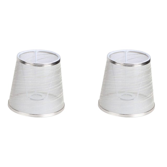 2x Mini lámpara transparente para mesita de noche, lámpara de tela, lámpara de pared, lámpara de escritorio, carcasa de repuesto