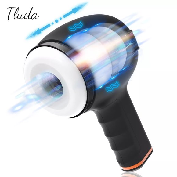 XBONP Automatic Male Masturbator Cup with 7 Vibration and 4 Thrusting Modes,Vibrating Stroker for Men ,Black