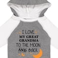 thumbnail image 4 of Inktastic I Love My Great Grandma to the Moon and Back Boys or Girls Long Sleeve Baby Bodysuit, 4 of 5