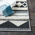 thumbnail image 3 of SAFAVIEH Cottage Fitzroy Geometric Indoor/Outdoor Area Rug, Ivory/Black, 4' x 6', 3 of 6