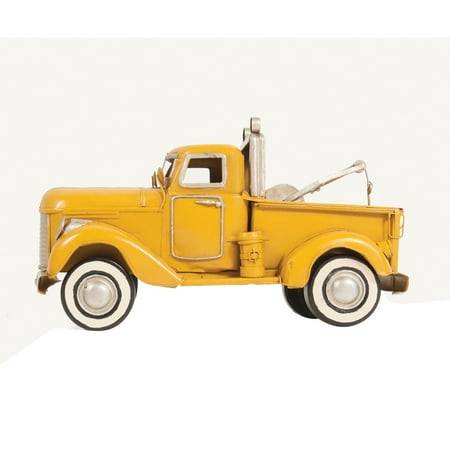 UPC: 0640901138206 | Old Modern Handicrafts 1926 Pennzoil Tow Truck Yellow Metal Handmade