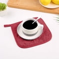 thumbnail image 1 of pstuiky Thickened Square Placemat Cloth Coated Insulation Mat Heat Resistant Pot Mat & Cup Mat Spill-Absorbing Towel Cloth Material for Dining Table & Kitchen Countertop, 1 of 4