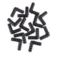 thumbnail image 2 of 25PCS PE Pipe Barb Bending Head Greenhouses Micro Spray Pipe Accessory Compact PE Pipe Transfer Plug Right-angle PE Pipe Barb Accessories for Garden A, 2 of 2