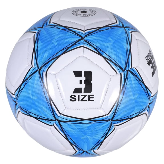 Raindrops Outdoor Training Soccer Ball Blue Youth Size Lightweight Durable PVC Material