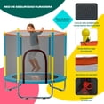 thumbnail image 2 of Brincolín Infantil Little monkey Trampolin Tumbling azul con Red de Seguridad, 2 of 11