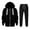 Black, variant on Ruyang Boys Zip Up Hoodies Joggers Set 2 Piece Sweatsuits School Athletic Hooded Sweatshirt Sweatpants Plain Clothing Set