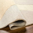 thumbnail image 5 of Hauteloom Cassiopeia Wool Living Room, Bedroom Area Rug - Contemporary - Lambswool, Seashell, Dark Beige - 18" Sample, 5 of 7
