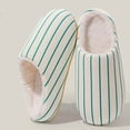 thumbnail image 4 of Yindaity Womens House Slippers Women's Platform Slippers Genuine Suede Slip-on Warm FuzzyEasy Autumn Winter Fluffy Comfy Furry Shoes for Outdoor Indoor(Green,15.99), 4 of 5