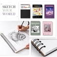 thumbnail image 2 of Sketchbook, 9×12 Inch Spiral Bound Sketch Book for Drawing, 100 Sheets 100GSM Acid-Free Bleed-Proof Sketchbook for Artists Students, 2 of 8