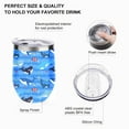 thumbnail image 3 of GZHJMY 1 Pcs Egg Cup, Blue Striped Whale 304 Stainless Steel Vacuum Insulated Cup, U-Shaped Red Wine Cup Eggshell Cup, 3 of 6