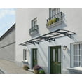 thumbnail image 4 of CANOPIA by PALRAM Herald 5 ft. x 22 ft. Door and Window Fixed Awning - Grey, 4 of 7