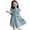 Z02-Blue, variant on MUXiin Girls' Dresses Size 10-12 Colorful Flutter Ruffled A-Line Casual Dress Elegant Flower Girl Dresses for Girls