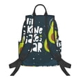 thumbnail image 2 of Naloa Avocado in Space1 Print Lightweight DayBackpack Suitable for school, work, shopping, travel, etc., 2 of 5