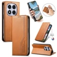 thumbnail image 3 of FOXDOCK Wallet Case for Xiaomi Redmi Note 14 Pro 5G , PU Leather Flip Cover with Elastic Anti-Slip Hand Strap, Card Slots, 3 of 6