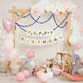 thumbnail image 4 of Uxcell 6.56ft x 1.18 inch Felt Ball Garland, Pom Pom Garland with 30 Balls Sapphire Blue 3 Count, 4 of 6