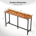 thumbnail image 3 of Ktaxon Modern Pub Dining Table for 4 People, 55" Long Bar Table Rectangle for Home, Brown, 3 of 8