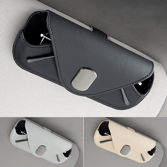 Viflosae Car Glasses Storage Bag Sunshade Sunglasses Organizer Box Vehicle Interior Supplies Eyewear Holder Case for Sun Visor Dashboard Multipurpose Auto Accessory Keeps Glasses