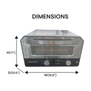 Equator 0.5 Cu.Ft. Indoor/Outdoor Pizza Oven Cooks 12-Inch Pizzas