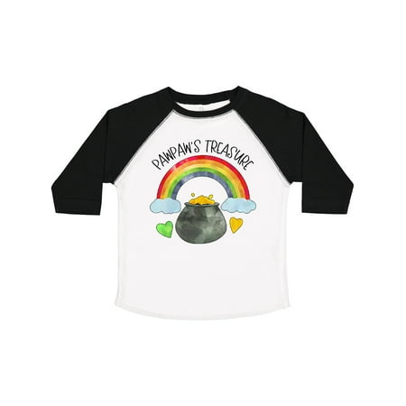 

Inktastic Pawpaw s Treasure St. Patrick s Day Rainbow and Gold Gift Toddler Boy or Toddler Girl T-Shirt