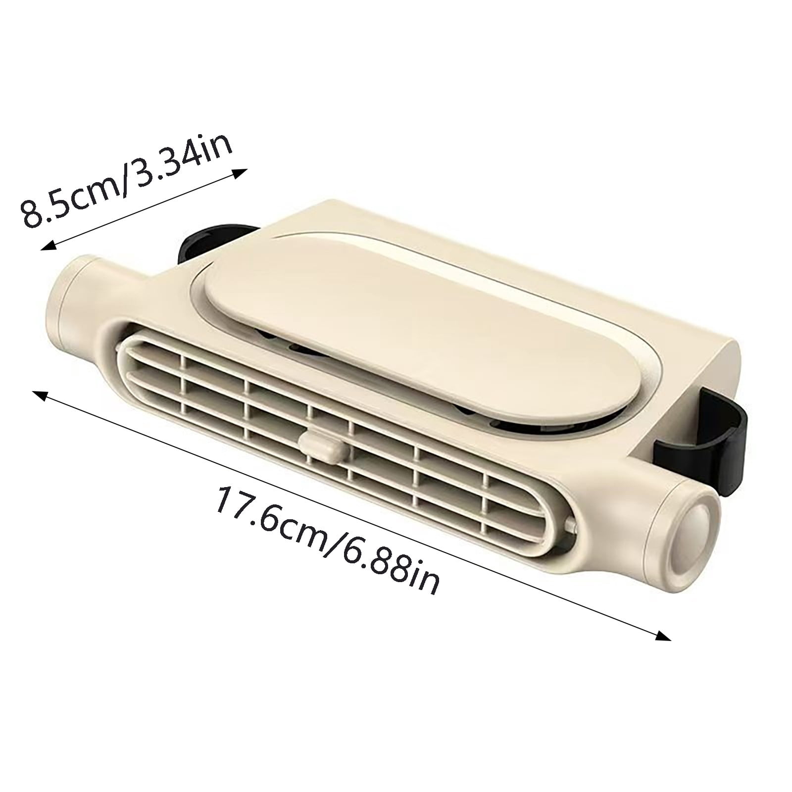 Car Cooling Fan for Seats USB Rechargeable Portable Air Circulator with 3 Adjustable Speeds,Bladeless Mini Fan for Front Back Seat, SUV, RV, Truck - Ideal for Summer Travel, Road Trips & Hot Weather