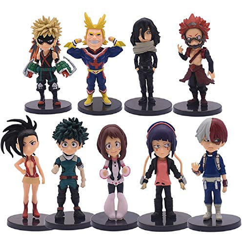 My Hero Academia Anime Figure Set 9pcs Birthday Cake Topper Set For Kids Premium Birthday Cake Decorations For Parties Ideal Party Favors Mini Figurine Collection Durable And Safe Walmart Com