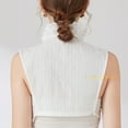 thumbnail image 6 of LoudSung Fake Collar Detachable Half Shirt Blouse False Collar Cardigan Ruffle V Stand Type for Women Girls, 6 of 7