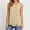 Khaki, variant on CYMMPU Women's Double Layer Chiffon Sleeveless Tank Top, Round Neck Flowy Curved Hem Layering Vest Gray XXL