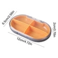 thumbnail image 3 of Sokhug Mini Pilulier - Étui à Médicaments de Voyage à 4 Compartiments, Gris, 3 of 7