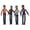 4-Piece(B), variant on 11in Retro Pop Musician Stuffed Doll, Michael Plush Figure with Dance Outfit, Music Fan Collectible Gift (4Pcs)