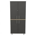 thumbnail image 5 of Inval Kratos 5-Shelf Heavy-Duty Garage Cabinet Wood Composite, Dark Gray, 5 of 9