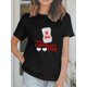 thumbnail image 1 of Women's Valentine's Day T-Shirt, Casual Crew Neck Short Sleeve Top with Funny Slogan Print, 95% Polyester 5% Spandex Knit Fabric, Summer Season Tee Tee For Adult, Men, Women, Teen, Teenager, Adolesce, 1 of 6