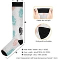 thumbnail image 3 of 1 Pairs Doodle Dog Paw Compression Socks for Women Men Knee High Stocking for Running, Athletic, Medical Gift, 3 of 7