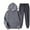 Dark Gray, variant on Lovskoo Men's and Women's 2 Piece Outfits Hoodie Jogger Tracksuit Long Sleeve Pullover Hoodies Sweatshirt and Sweatpants Fall Winter Sport Suit Burgundy