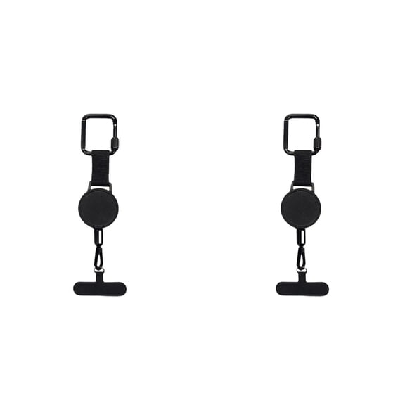 2X Retractable Anti-Theft Phone Holder Cellphone Lanyard Strap Smartphone SafetyTether with Belt Clip Cellphone Lanyard