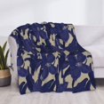 thumbnail image 3 of Rateoe Lilies Flowers Pattern Flannel Throw Blanket, Ultra-soft Blanket for Bed, Couch, Car, Hypoallergenic Anti-pilling blanket-80"x60"(Horizontal), 3 of 6