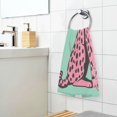 thumbnail image 3 of Yayeee 100% Cotton Hand Towels for Bathroom 16" x 28" Soft Absorbent Kitchen Towel, Pink Cheetah, 3 of 7