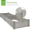 thumbnail image 6 of Best Choice Products 8x2ft Outdoor Wooden Raised Garden Bed Planter for Grass, Lawn, Yard - Gray, 6 of 8