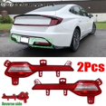 thumbnail image 1 of Reflector de parachoques trasero doble de 2 piezas para Hyundai Sonata 2020 2021 - Luces traseras, 1 of 4