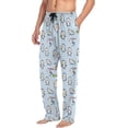 thumbnail image 4 of GZHJMY Penguin Pajama Pants for Men, Lounge Pants Lightweight Men Pajama Bottoms with Drawstring Pockets, Christmas New Year Birthday Gifts, Small, 4 of 6