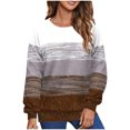thumbnail image 1 of Besolor Hauts de Printemps Automne pour Femmes, Chemise à Manches Longues Imprimée Tendance, Blouse Décontractée Ample pour Dames, 1 of 6