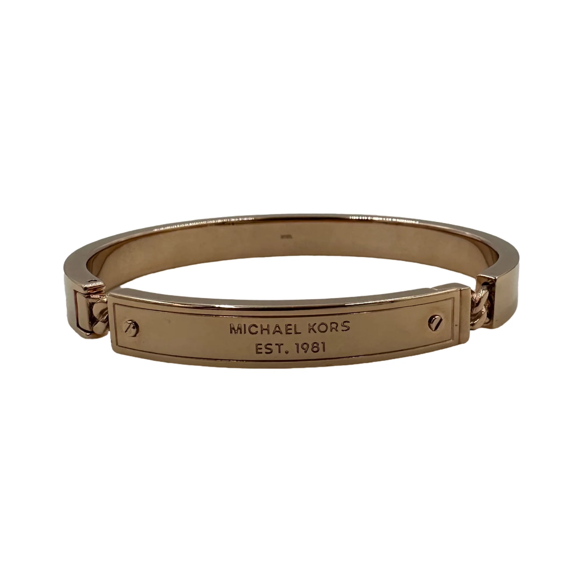 Micheal Kors Rose-Gold Logo Bracelet - MKJX6521791 - Walmart.com