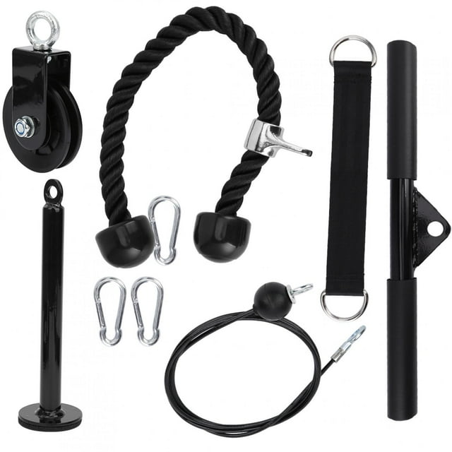 9 unids/set DIY equipo de Fitness conjunto de ejercicio en casa fuerza del brazo entrenamiento sistema de polea de cuerda YUNYI BRAND Deportes