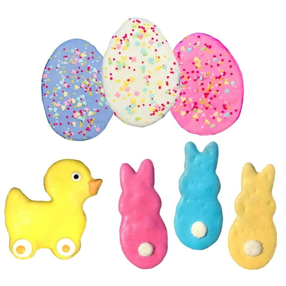 Tail Bangers Egg'stra Special Peanut Butter & Honey Assorted  Decorated Easter Assortment Crunchy Dog Treats, 18 count