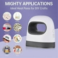 thumbnail image 3 of Mini Heat Press Machine -Shirt Printing Easy Heating Transfer Press Iron Machines for Clothes DIY Home,EU Plug, 3 of 5