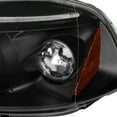 thumbnail image 5 of Spec-D Tuning Black LED Halo Projector Headlights Type R Style Grille Compatible with 1996-1998 Honda Civic Left + Right Pair Headlamps Assembly, 5 of 7