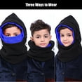 thumbnail image 6 of Kids-Warm Winter Hat DIDADI-Balaclava Face Mask Windproof Warm Fleece Hats for Children Adjustable Durable Outdoor Facemasks for Boys and Girls, Kid Skiing Riding Running Hats(Blue), 6 of 7