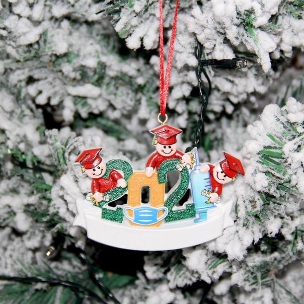 Resina De Navidad Navidad Familia Diy Bendiciones Escritas A Mano Colgantes De Muñeco De Nieve Regalo Para Amigo O Familia Speravity HA040823-29