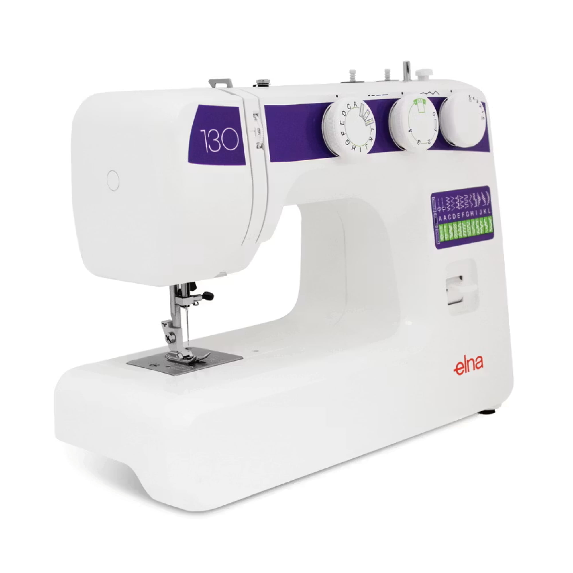 Elna eXplore 130 Mechanical Sewing Machine 22 Stitches Buttonhole Foot Control